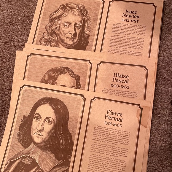 Mathematician poster set - Picture 2 of 4